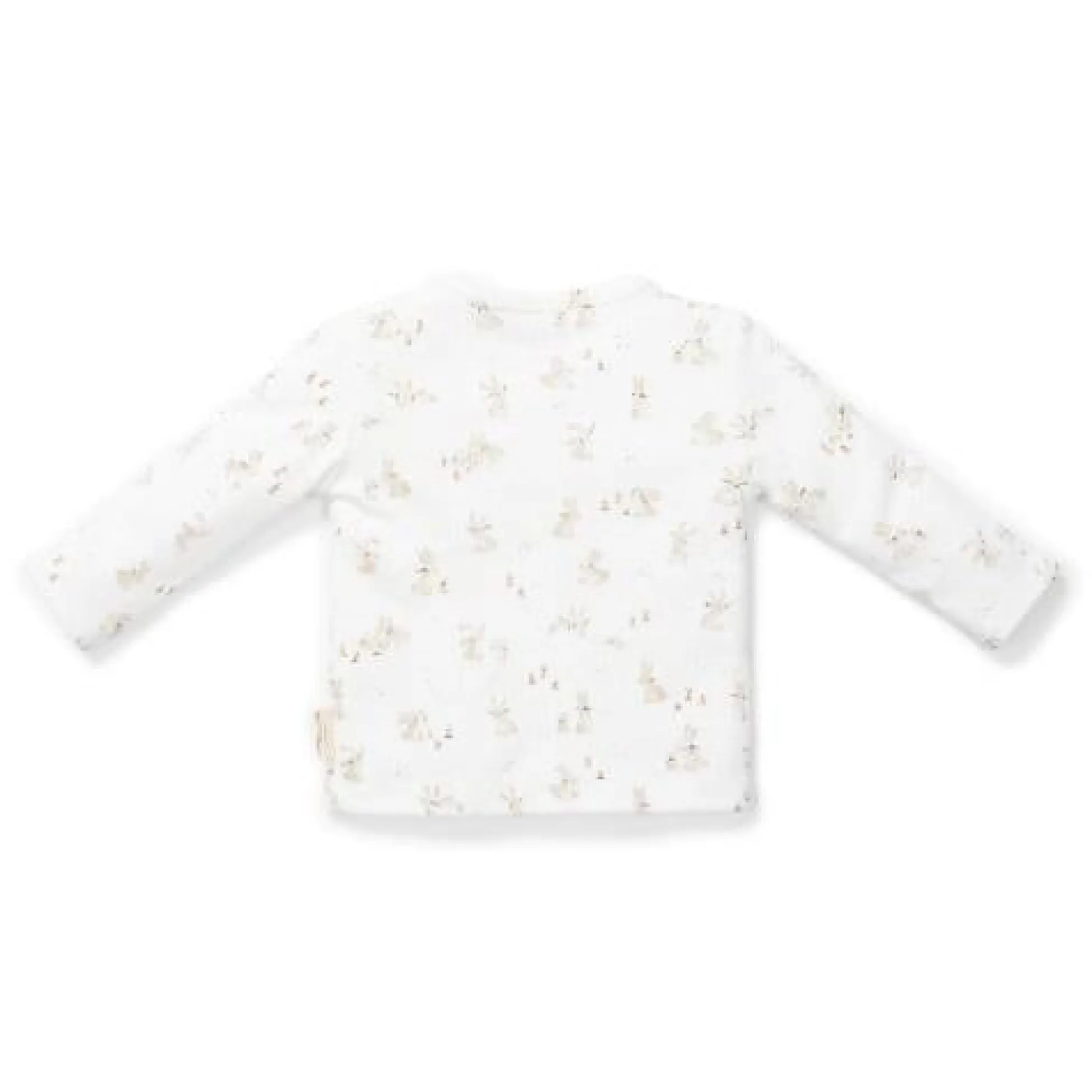 Shirt long sleeve - White - Newborn Naturals - Baby Bunny