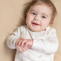 Shirt long sleeve - White - Newborn Naturals - Baby Bunny