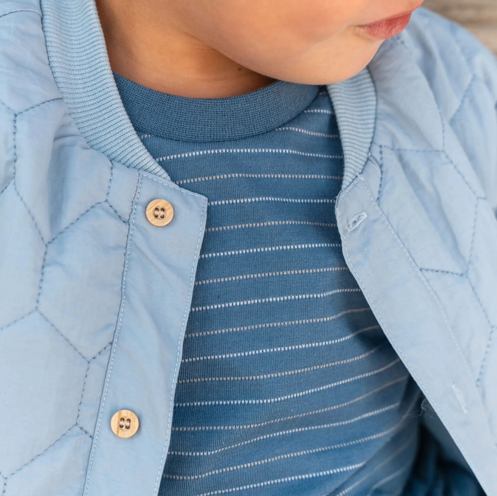 Shirt short sleeve - Blue - Indigo Stripe