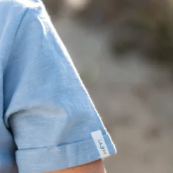 Shirt short sleeve print - Blue