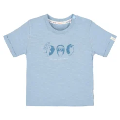 Shirt short sleeve print - Blue