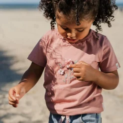 Shirt short sleeve - Ruffles - Pink