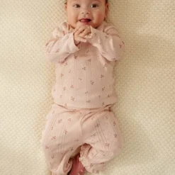 Shirt wrap long sleeve - Pink - Fairy Garden - Fairy Flowers