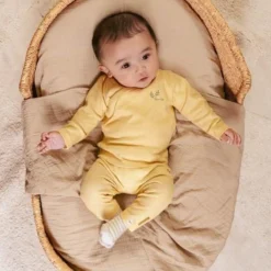 Shirt wrap long sleeve - Yellow - Little Farm