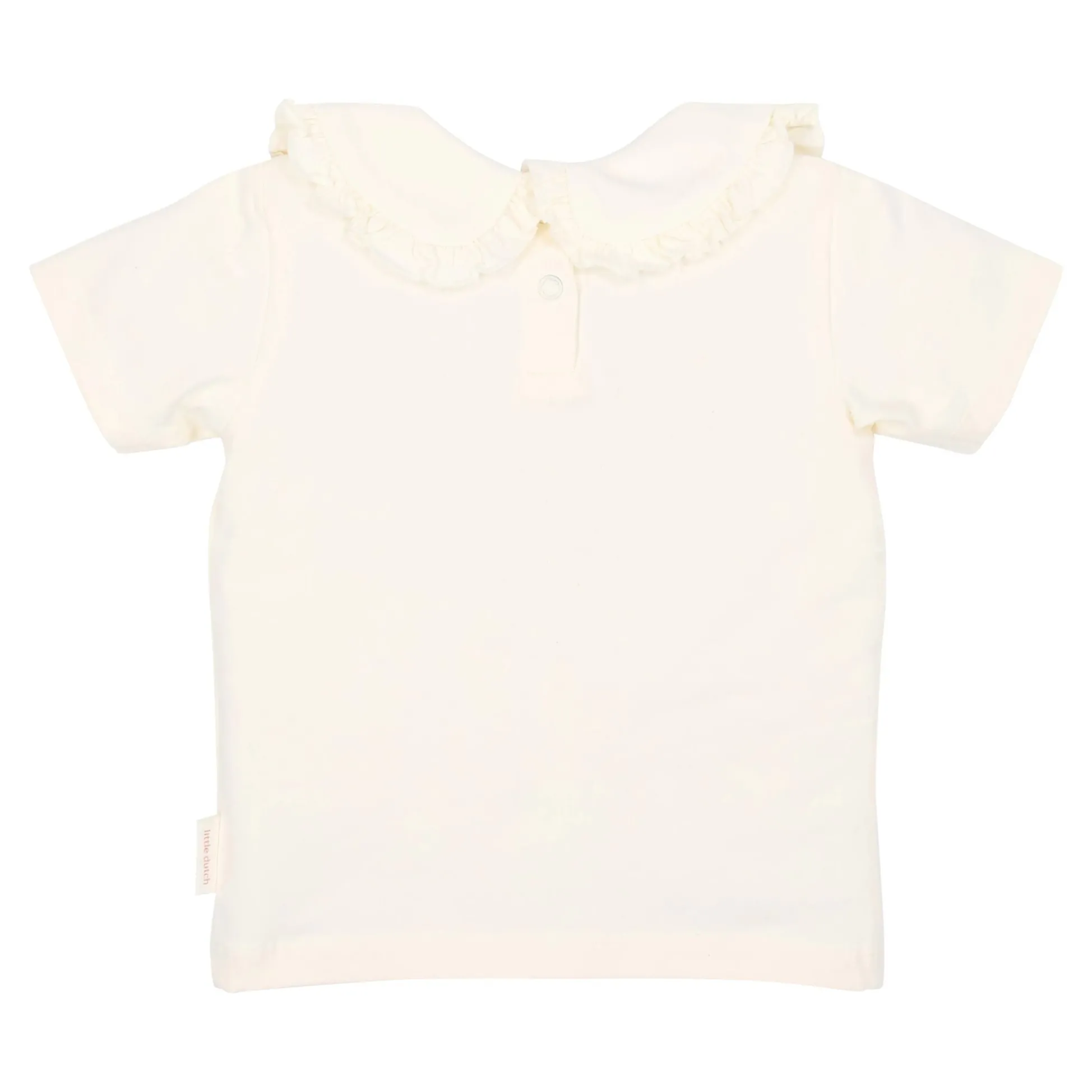Short sleeve shirt with collar - White