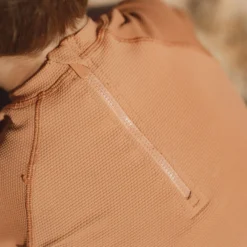 Short sleeve swim shirt - Brown