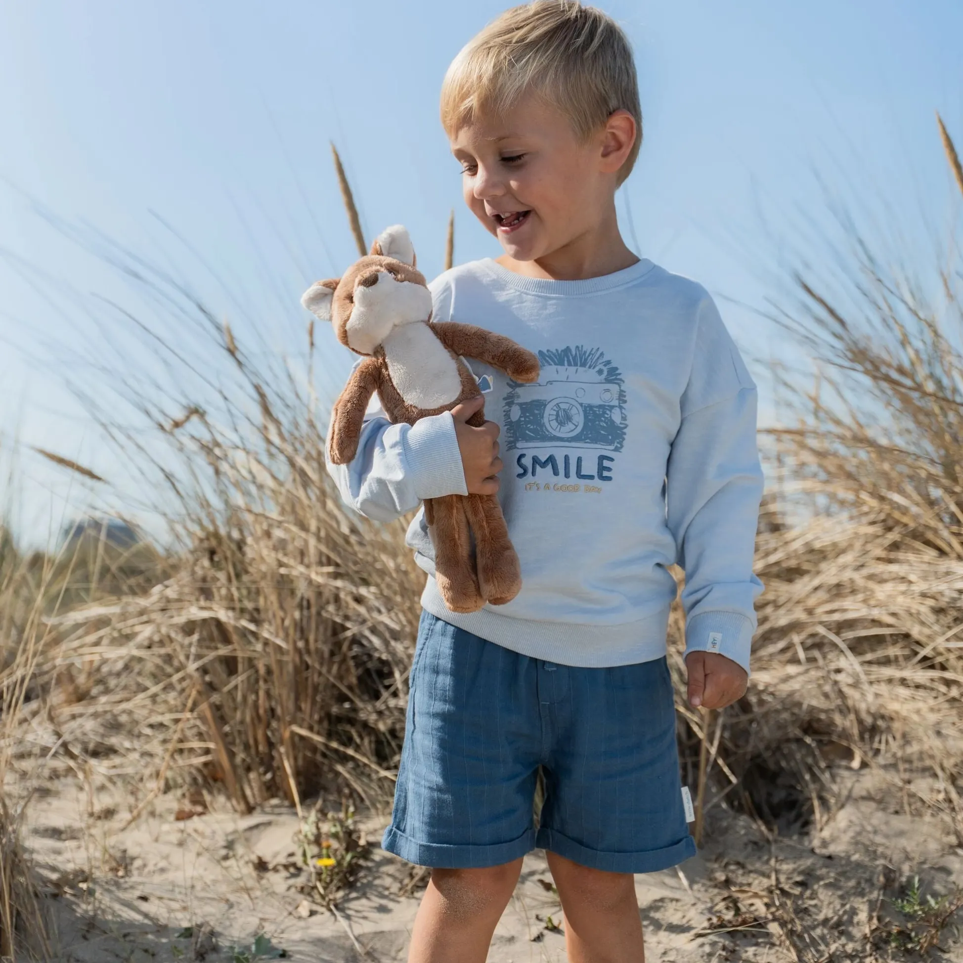 Shorts linen - Blue
