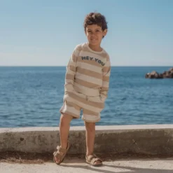 Shorts - Sand - Biscuit Stripe
