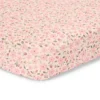Single fitted sheet - Pink - Fairy Garden - Fairy Floral