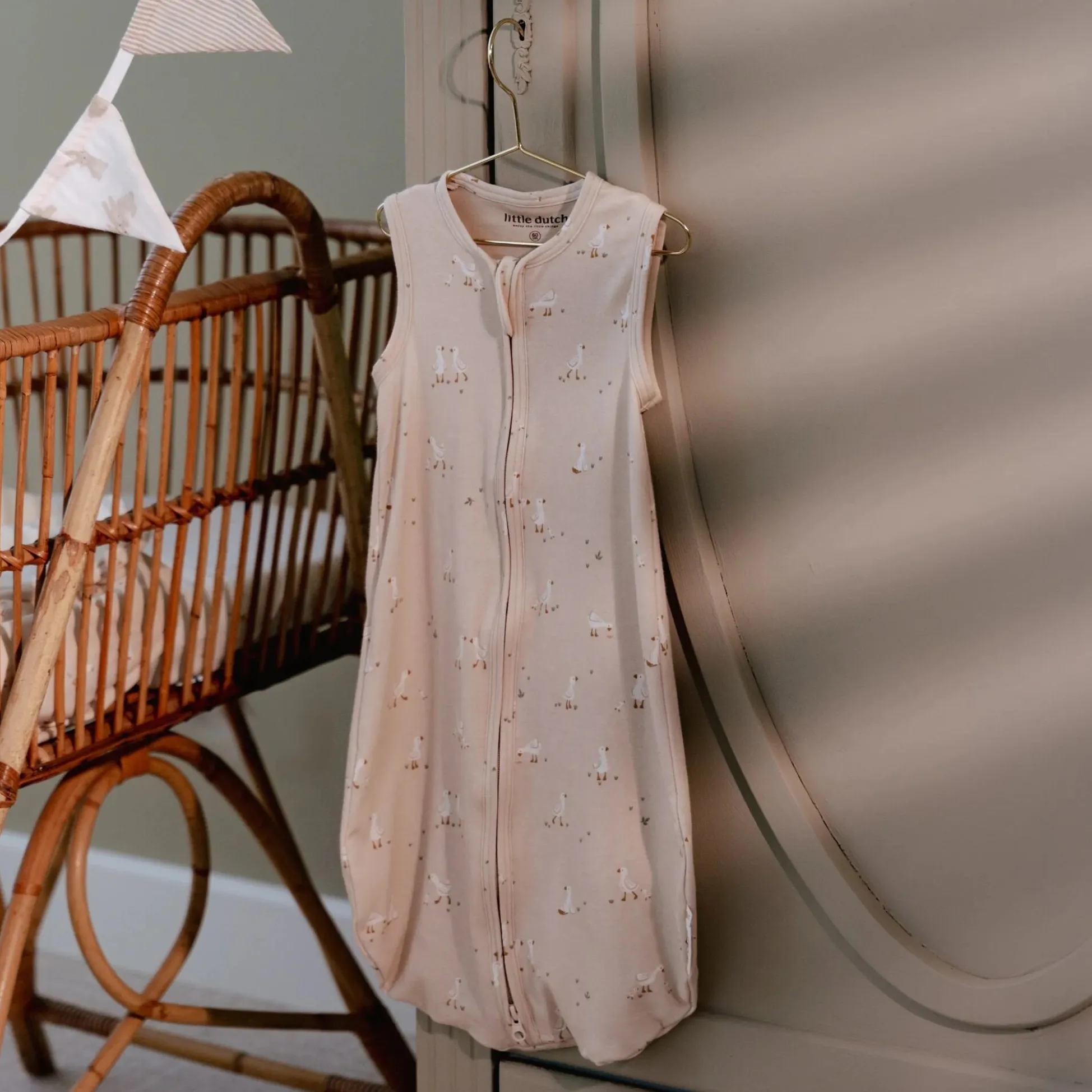 Sleeping bag summer 60 cm - Beige - Newborn Naturals - Little Goose