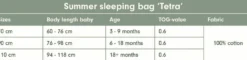 Sleeping bag summer muslin 70 cm Pure Ochre Spice