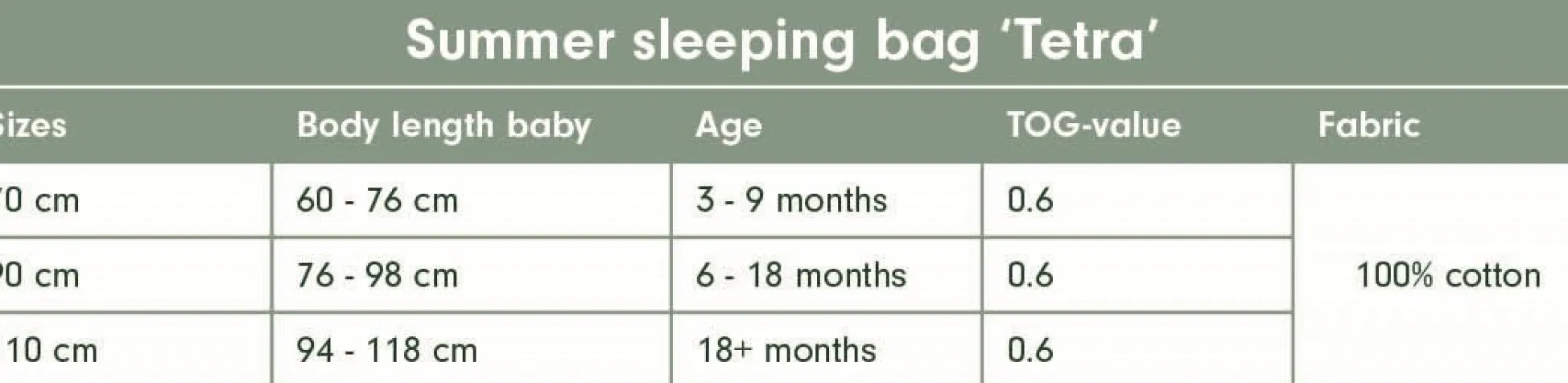 Sleeping bag summer muslin 70 cm Pure Ochre Spice