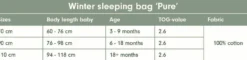 Sleeping bag Winter 70 cm Pure Pink Blush