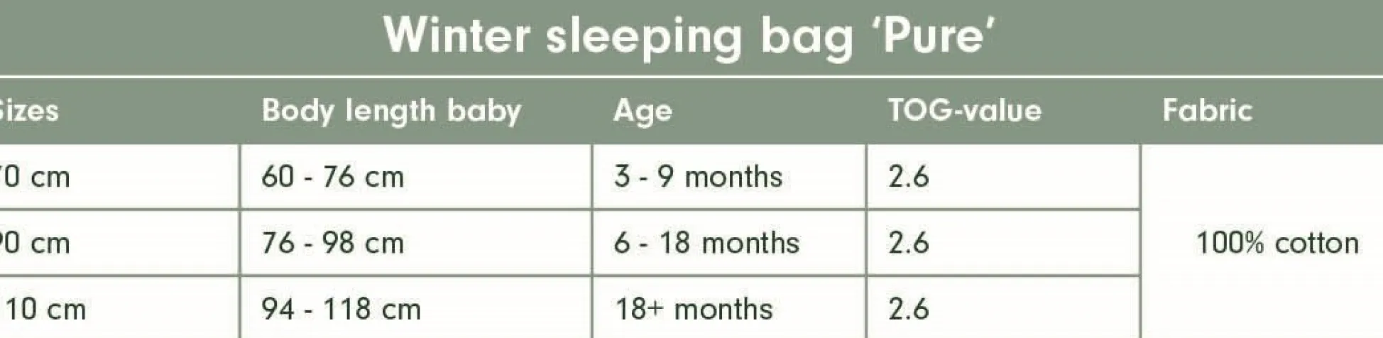 Sleeping bag Winter 70 cm Pure Pink Blush