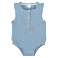 Sleeveless romper - Blue