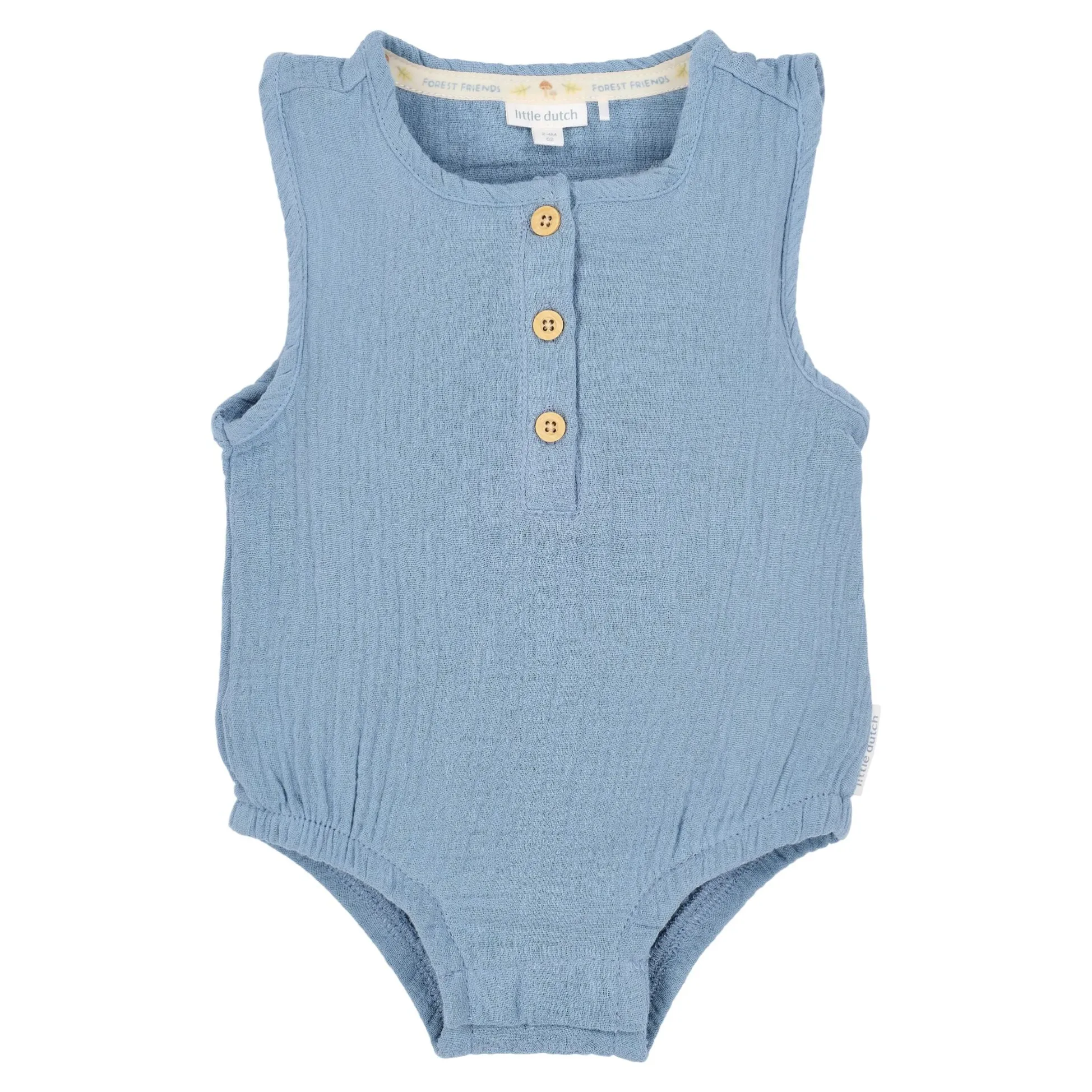 Sleeveless romper - Blue