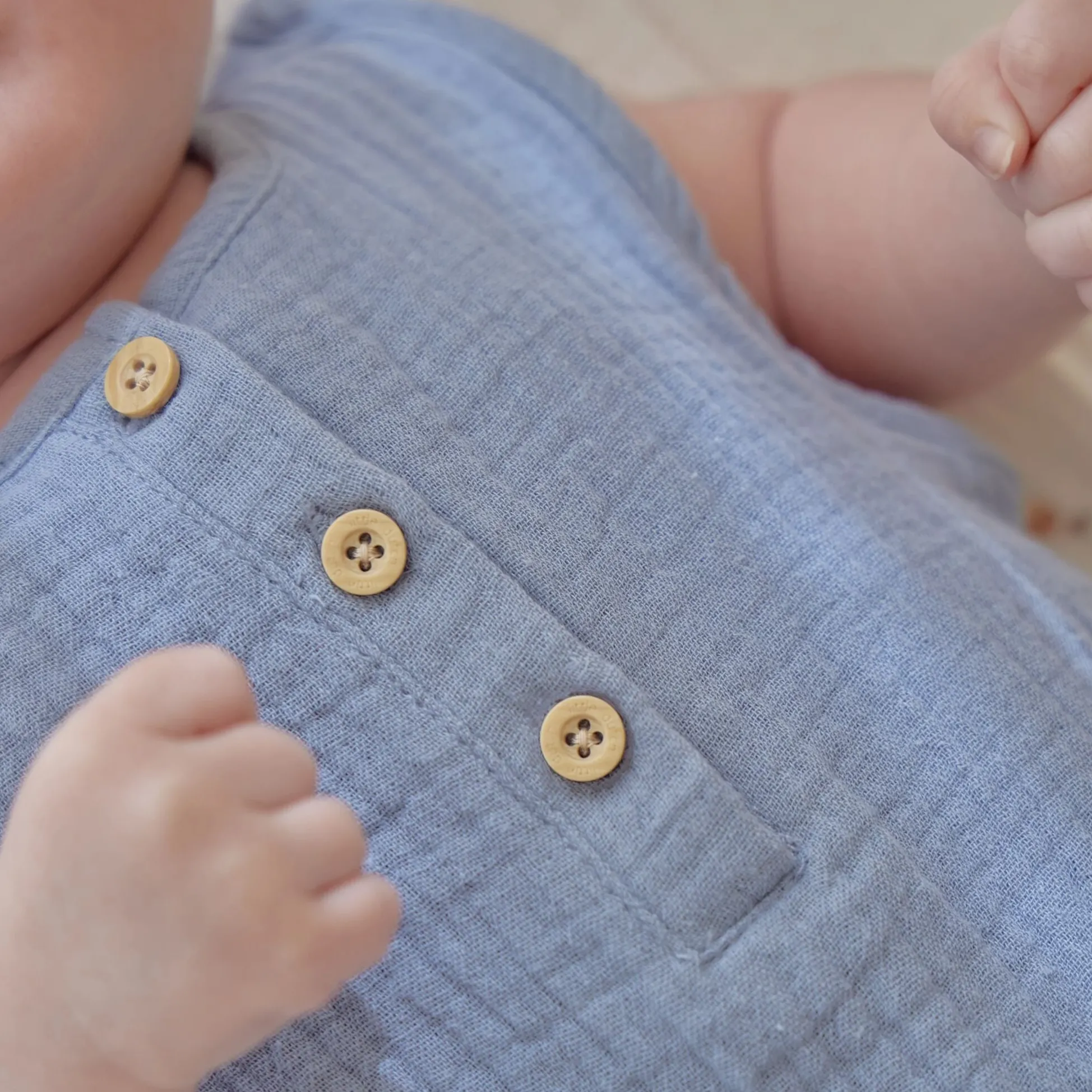 Sleeveless romper - Blue