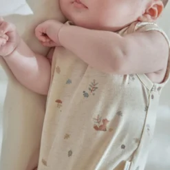 Sleeveless romper - Sand