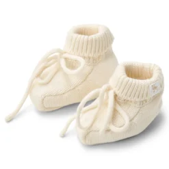 Slippers - White - Newborn Naturals