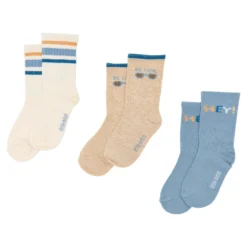 Socks - Set of 3 - Blue