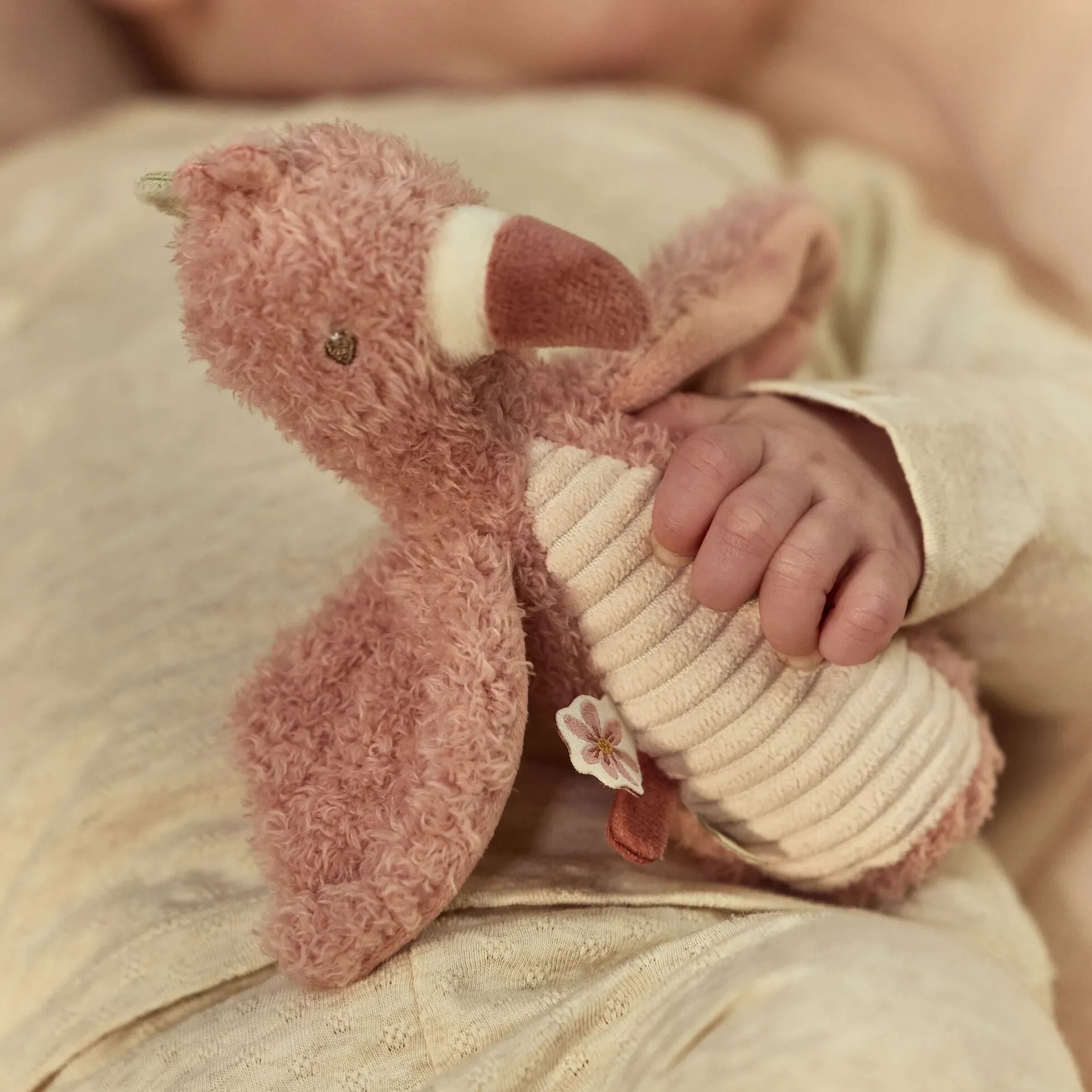 Squeeze rattle Flamingo - Pink