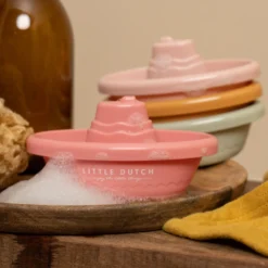 Stackable Bath Boats Pink