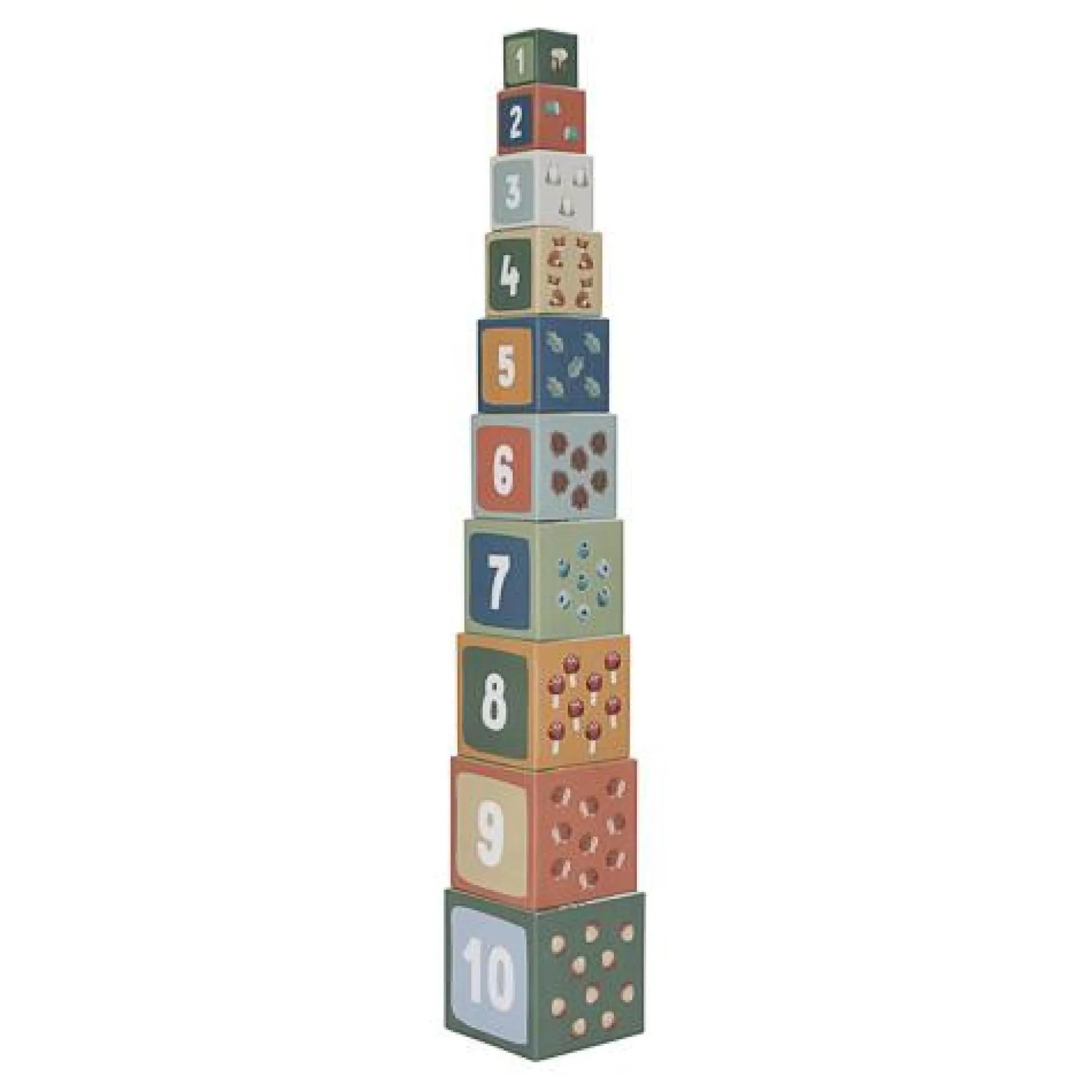 Stacking blocks - Blue - Forest Friends