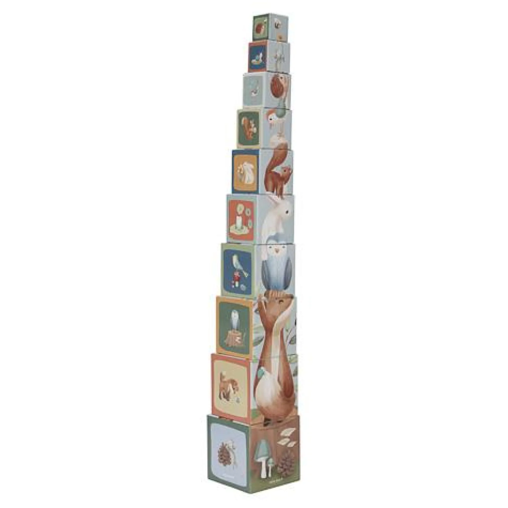 Stacking blocks - Blue - Forest Friends