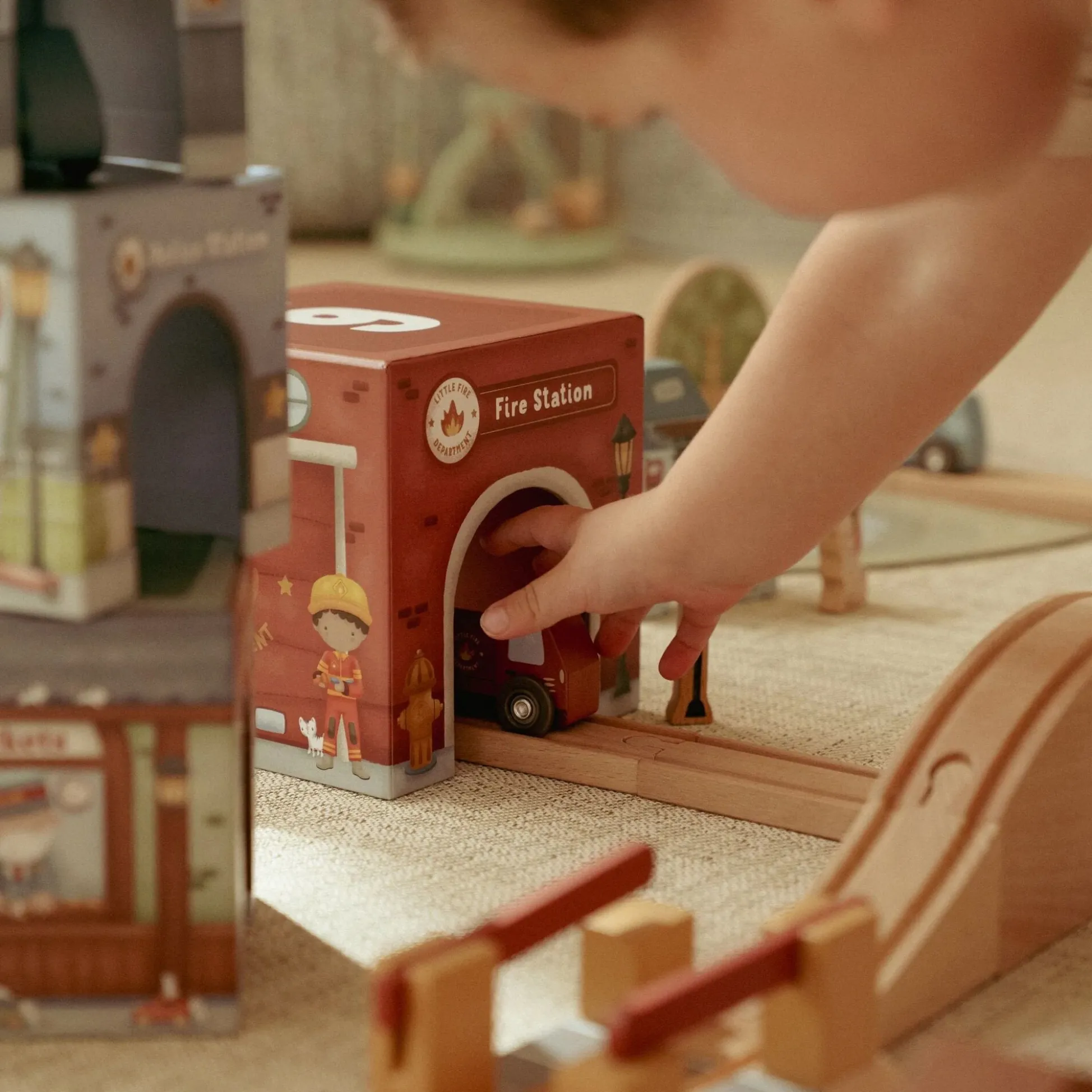 Stacking blocks with cars – Multicolored – Essentials
