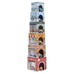 Stacking blocks with cars – Multicolored – Essentials
