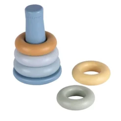 Stacking rings Blue plastic