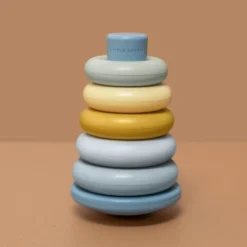 Stacking rings Blue plastic