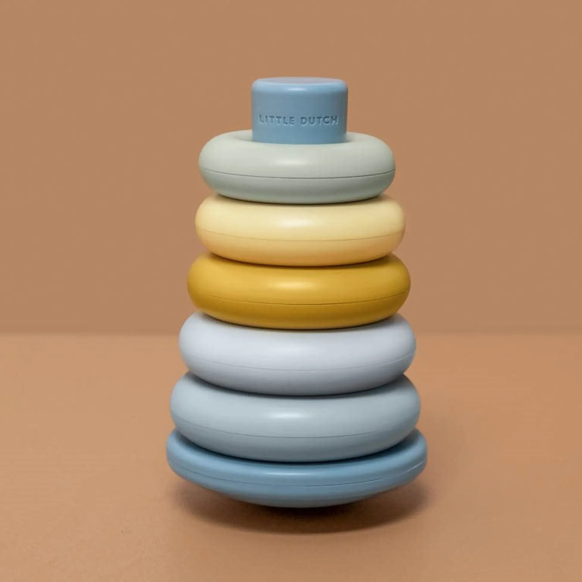 Stacking rings Blue plastic