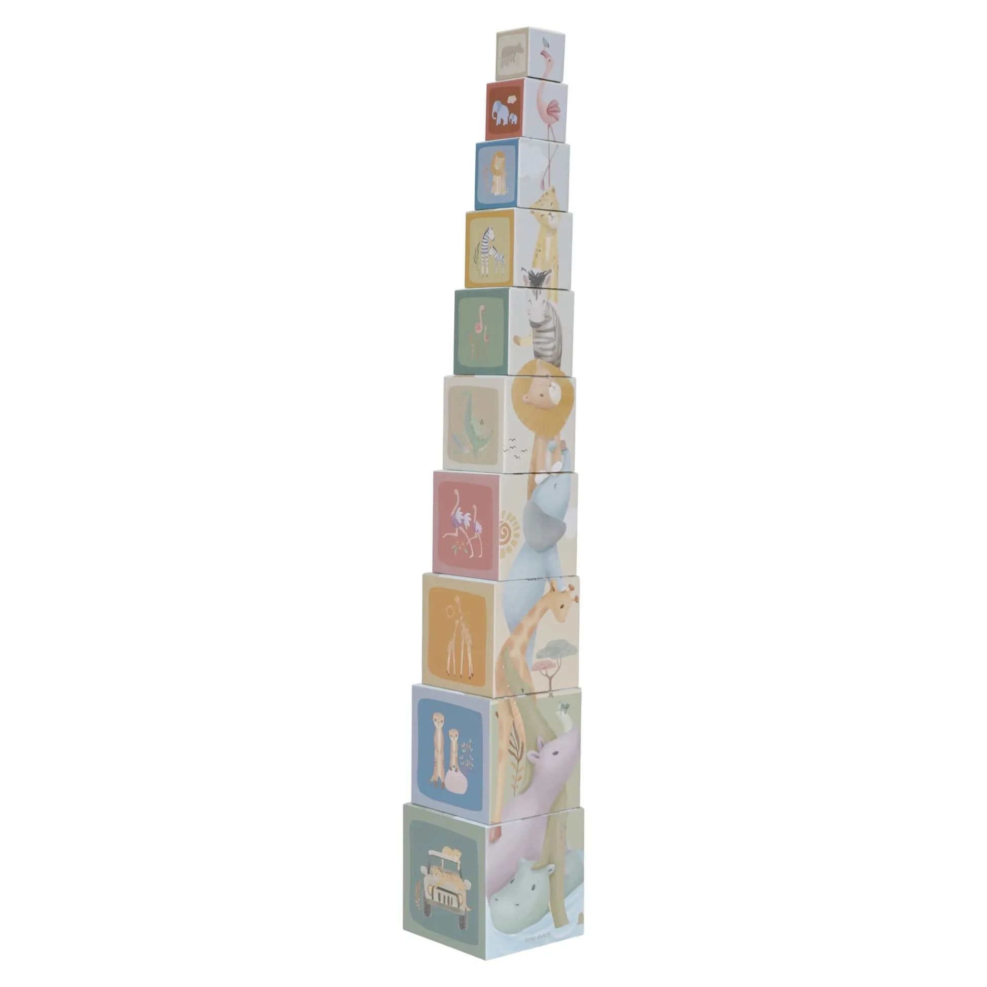 Stacking tower Safari animals