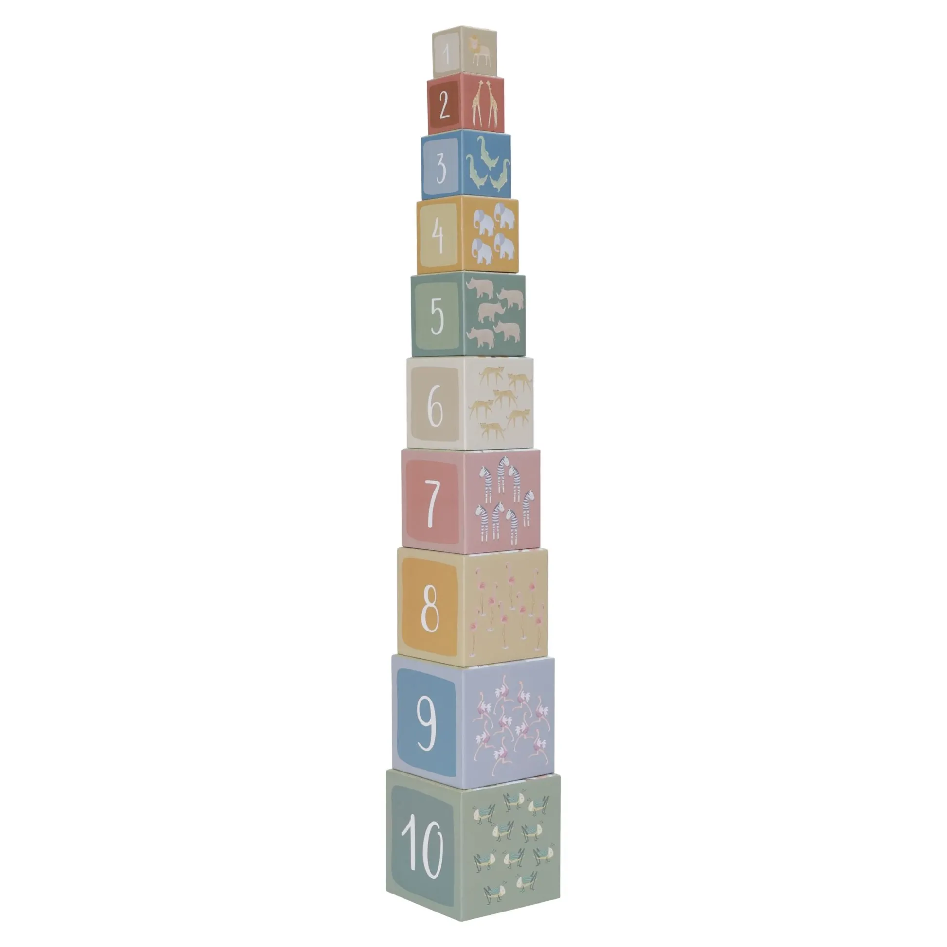 Stacking tower Safari animals