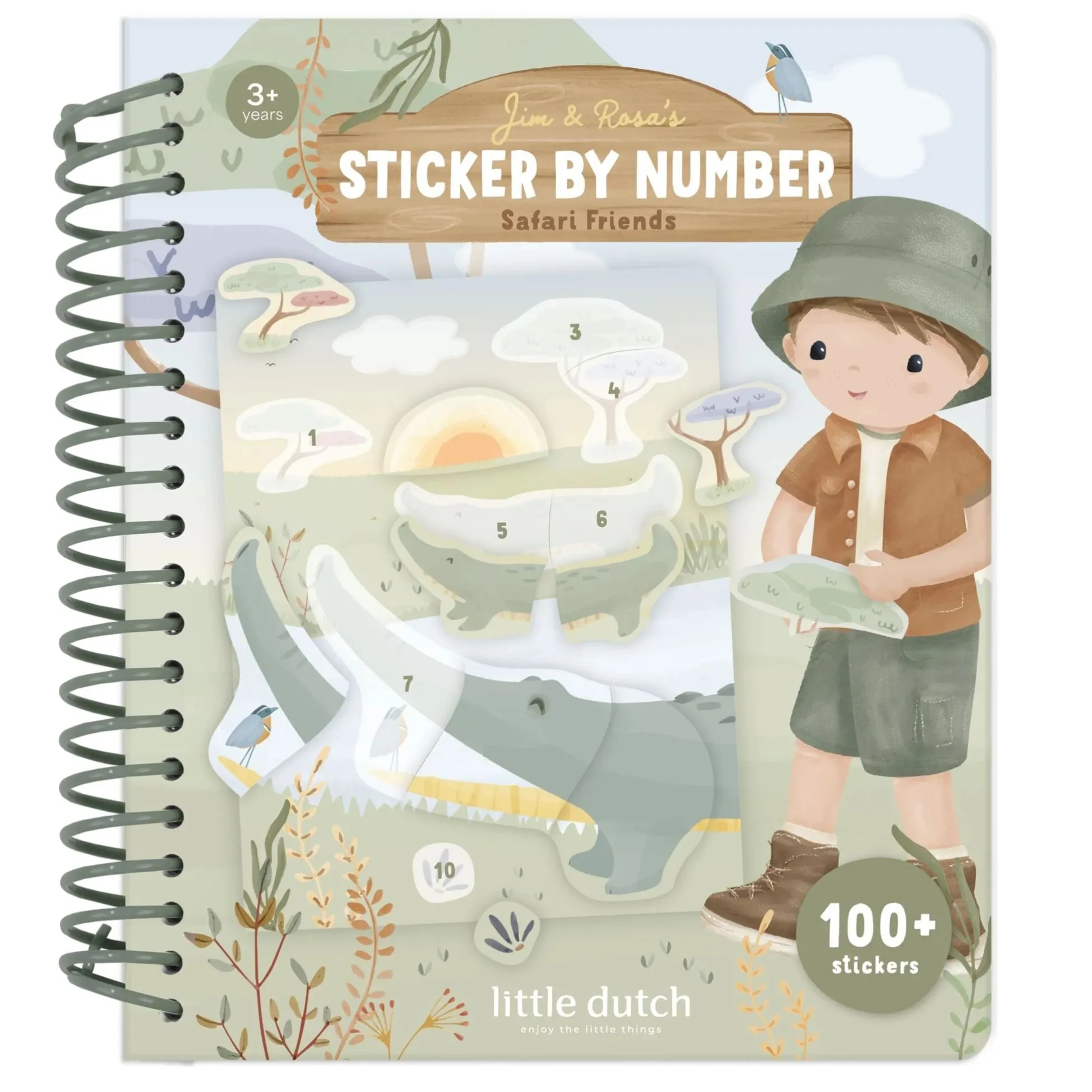 Sticker book by numbers - Jim