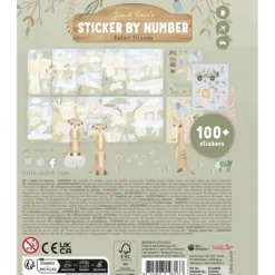 Sticker book by numbers - Rosa