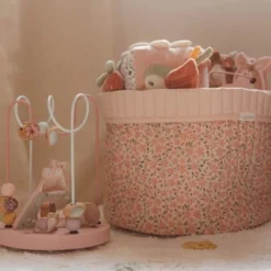 Storage basket large - Pink - Fairy Garden - Fairy Floral