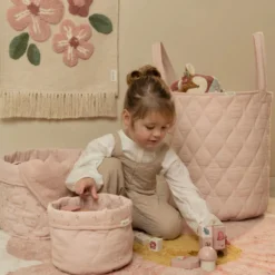 Storage basket medium - Pink - Essentials