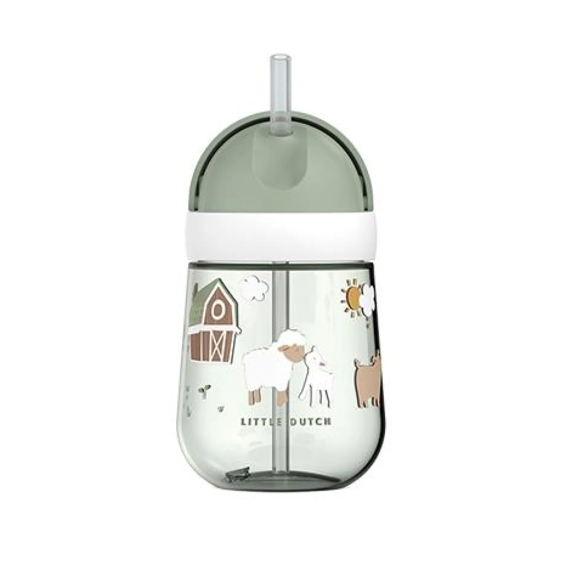 Straw cup - Green - Little Farm