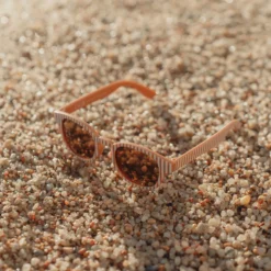 Sunglasses - Brown - Stripes