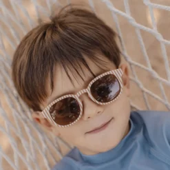 Sunglasses - Brown - Stripes