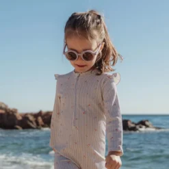 Sunglasses - Purple - Stripes