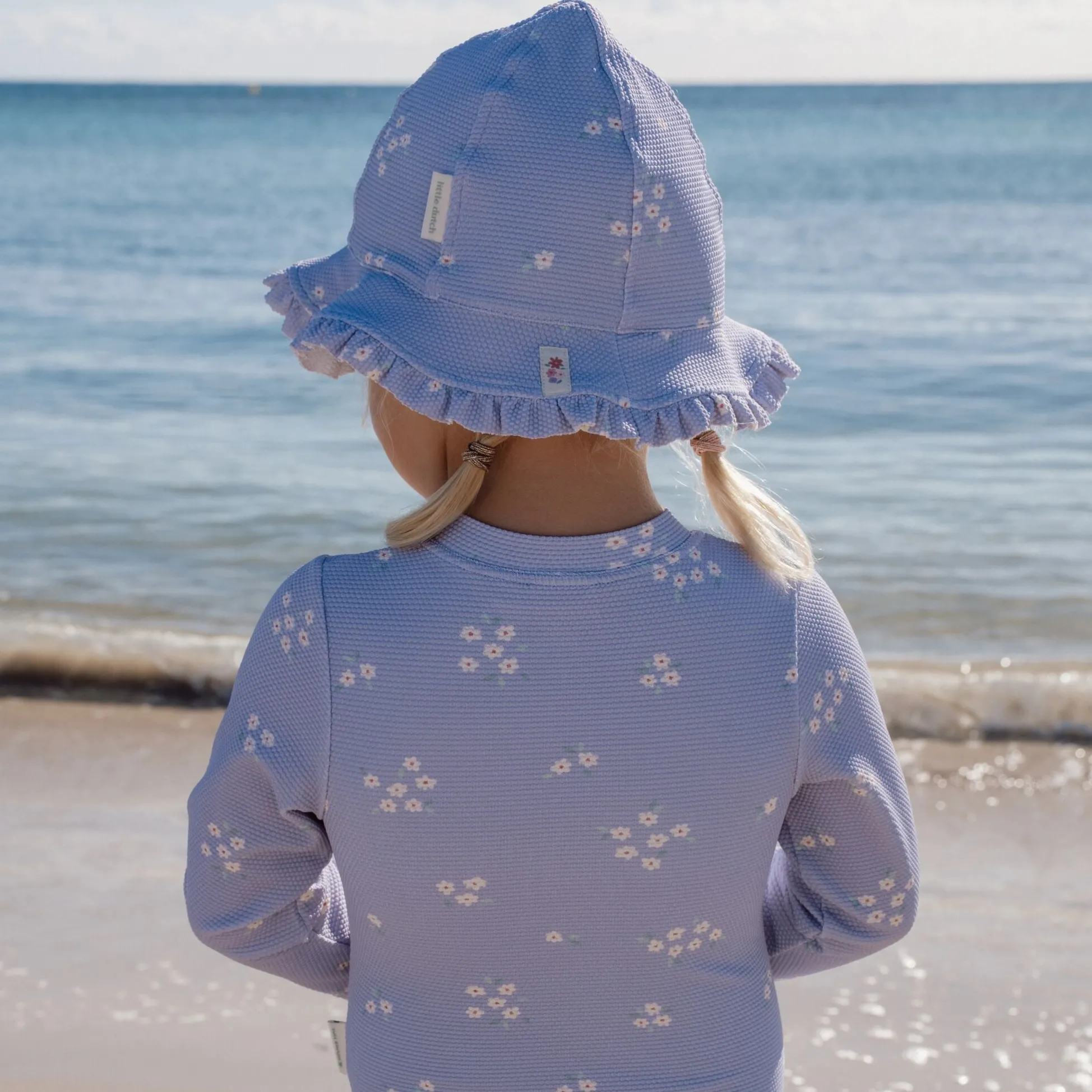 Sun hat - Purple - Stripes