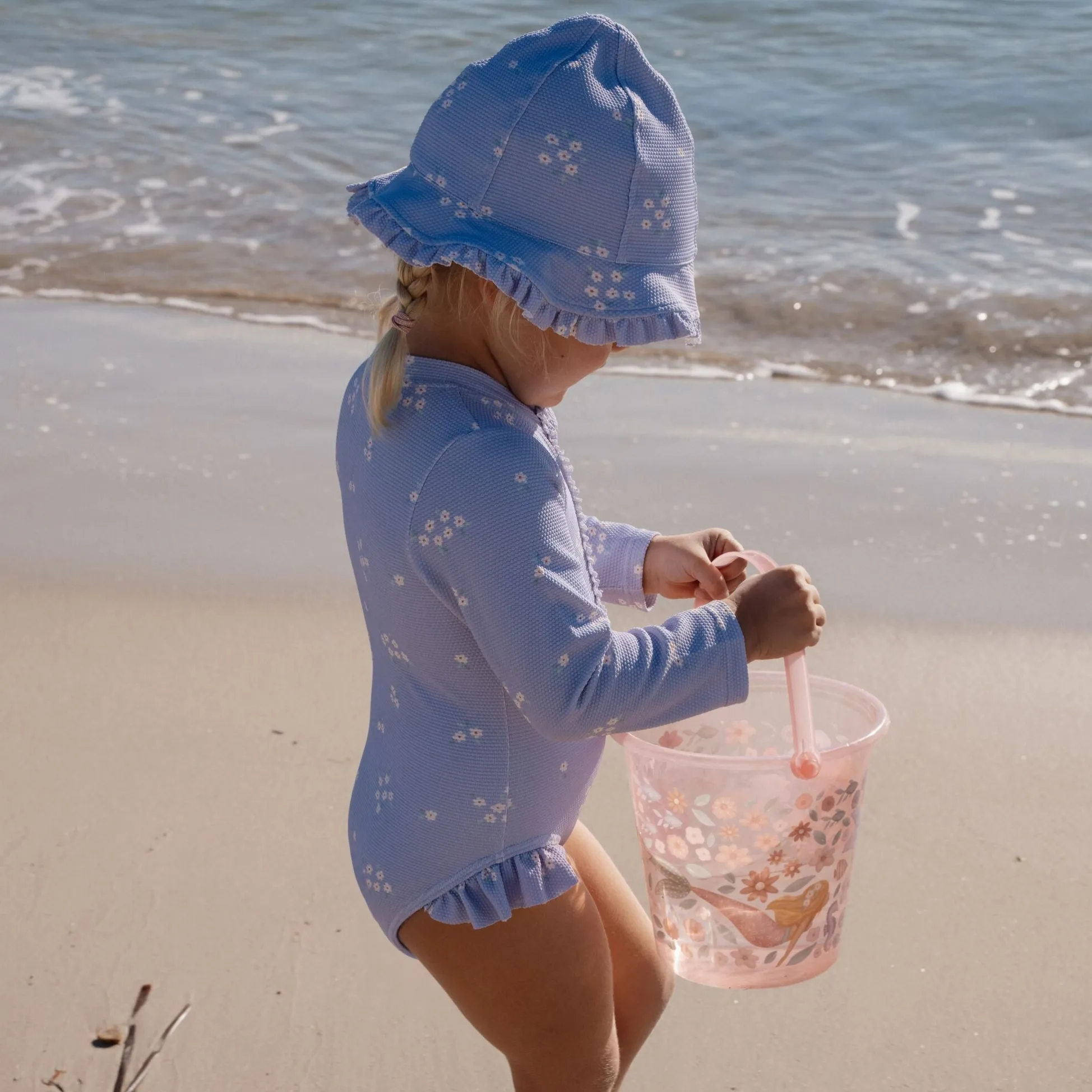 Sun hat - Purple - Stripes