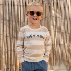 Sweater - Sand - Biscuit Stripe