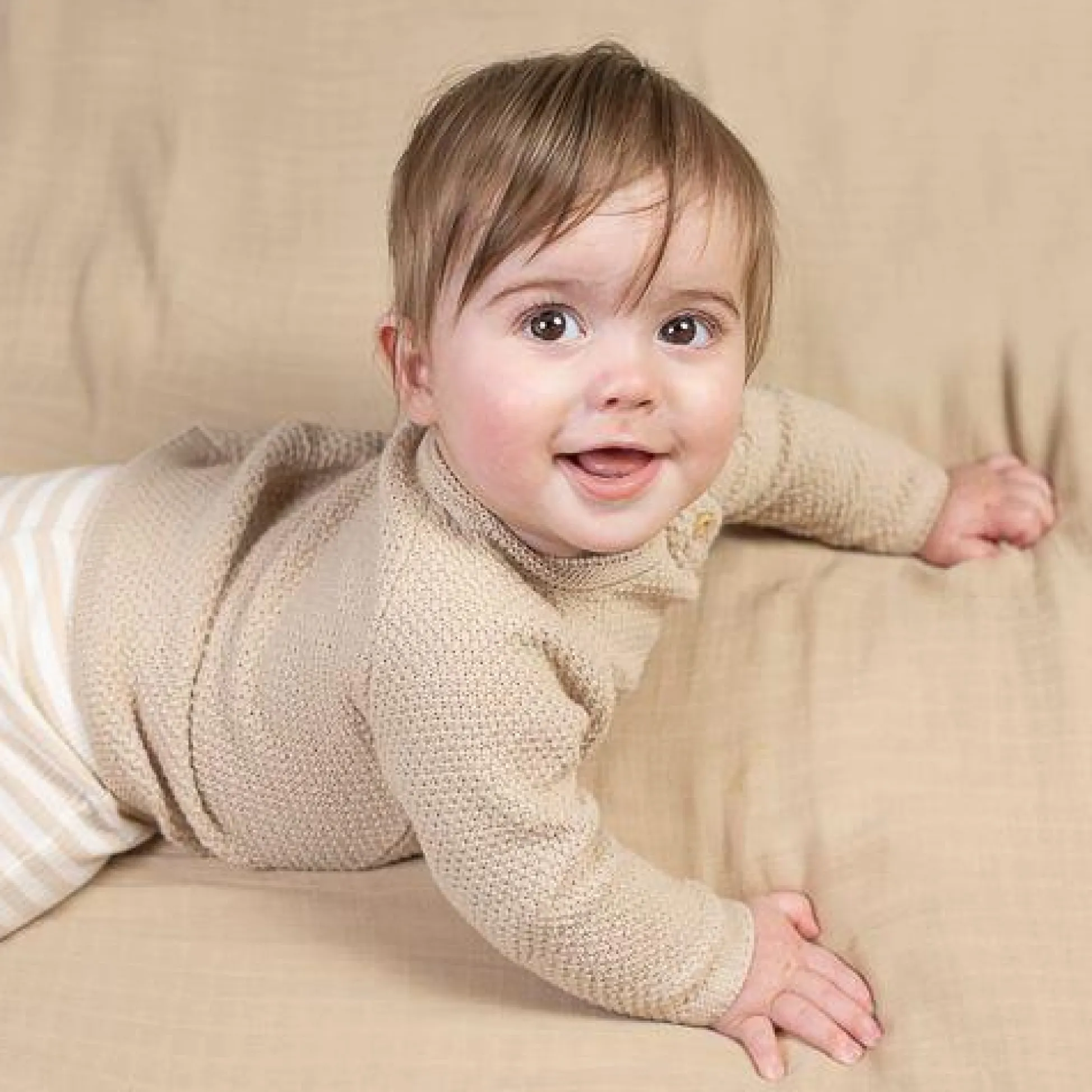 Sweater - Sand - Newborn Naturals