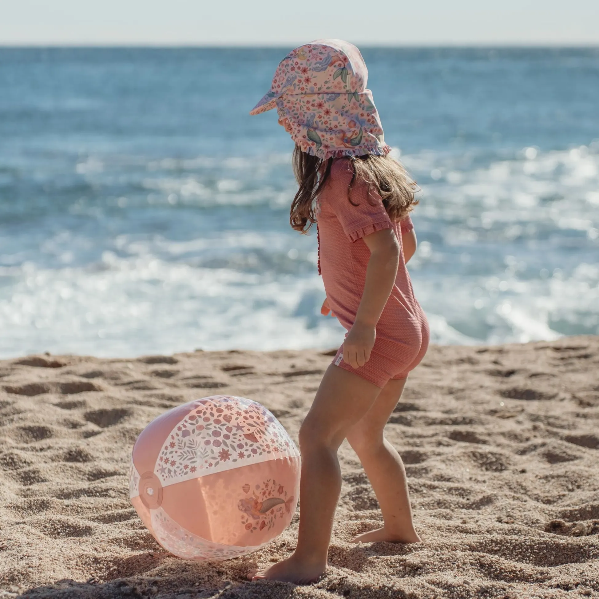 Swim Cap - Pink - Mermaid Print