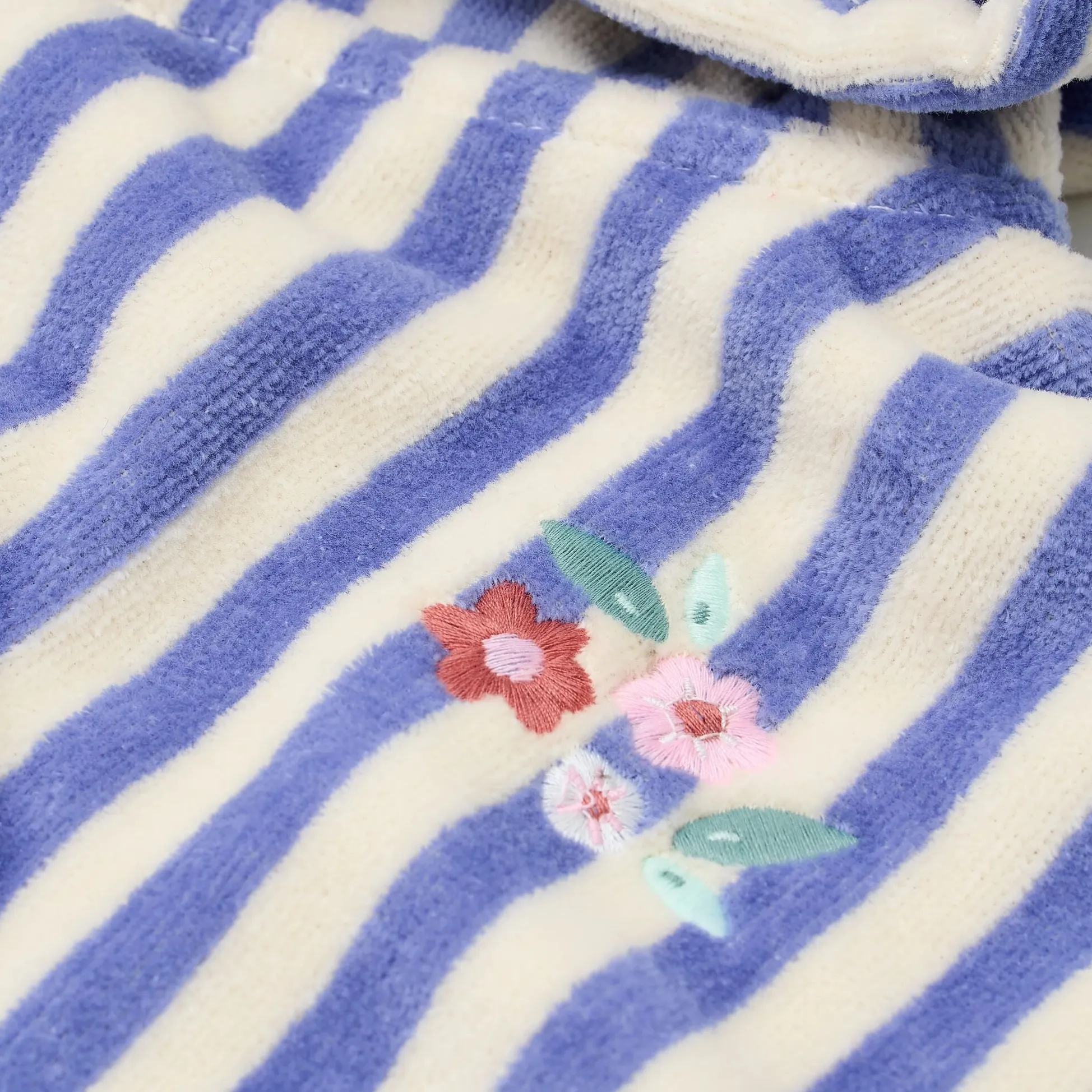 Swim Coll. 26 Beach poncho Dreamy Purple stripe