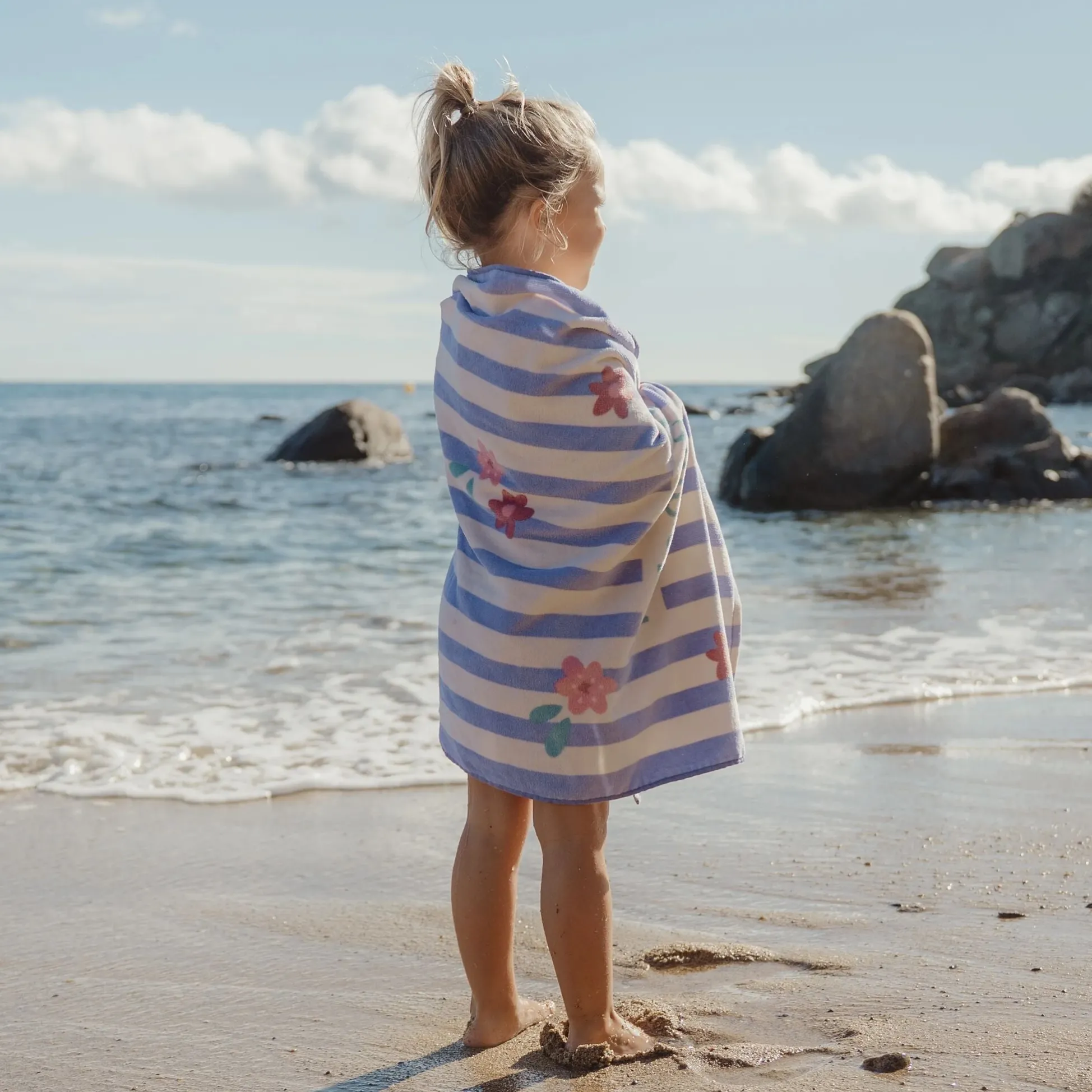 Swim Coll. 26 Beach towel Dreamy Purple stripe - 60cm X 120cm